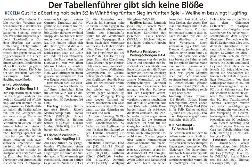 2019-10-26 Tagblatt Kegeln fm
