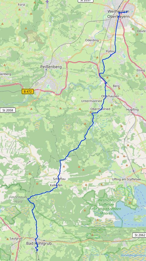 28km - 410hm HIN WM - Bad Kohlgrub - Hoernle Wanderparkplatz