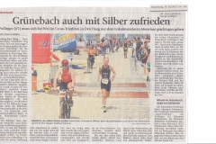 Artikel Weilheimer Tagblatt zur WM Cross Triathlon Den Haag 2013